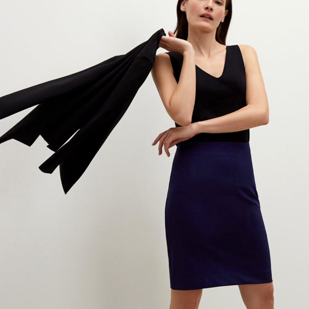 MM La Fleur 'The Noho' Women's Skirt in Deep Indigo Size 0P NWT